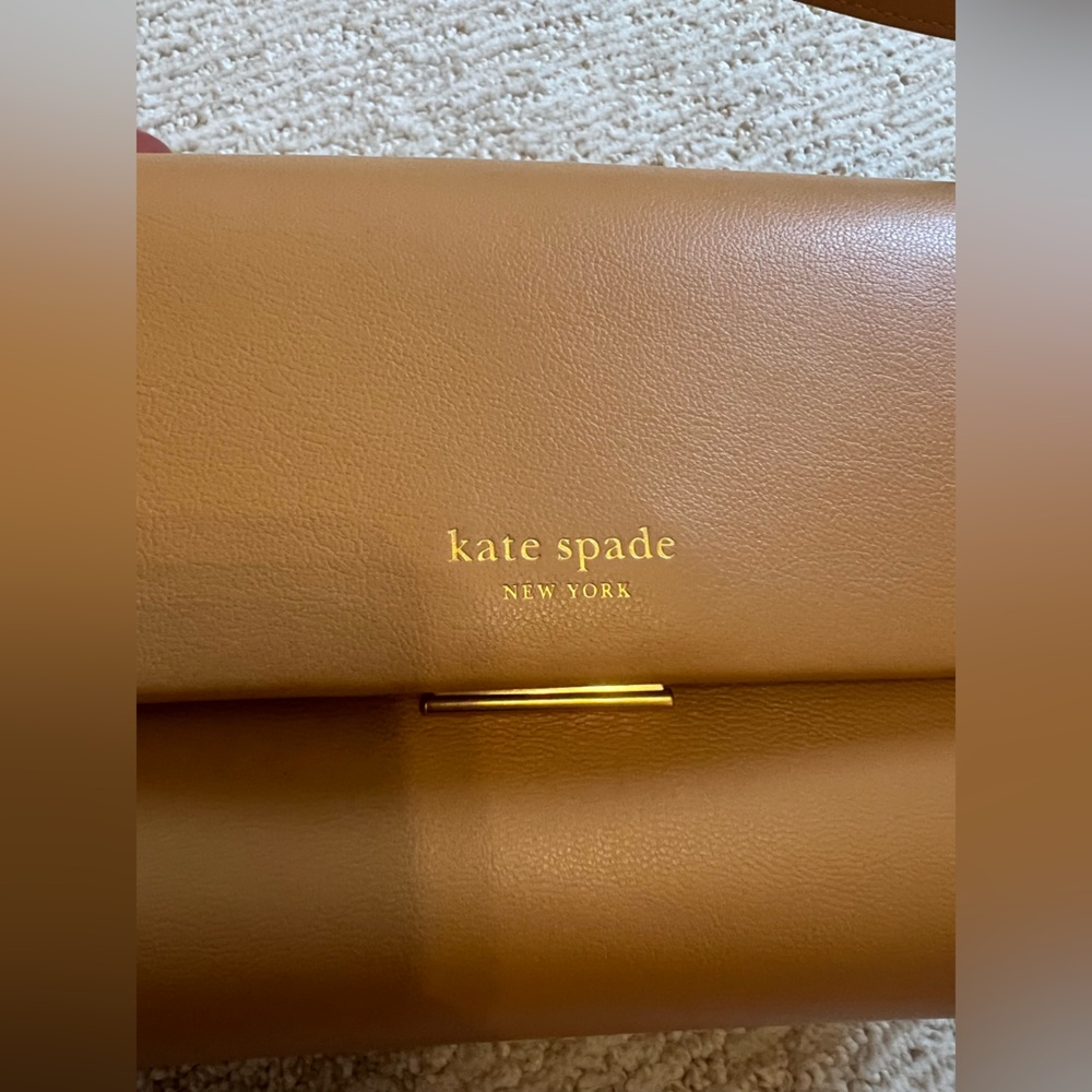 Kate Spade Smooth Tan Leather Shoulder Bag - Picture 9 of 11